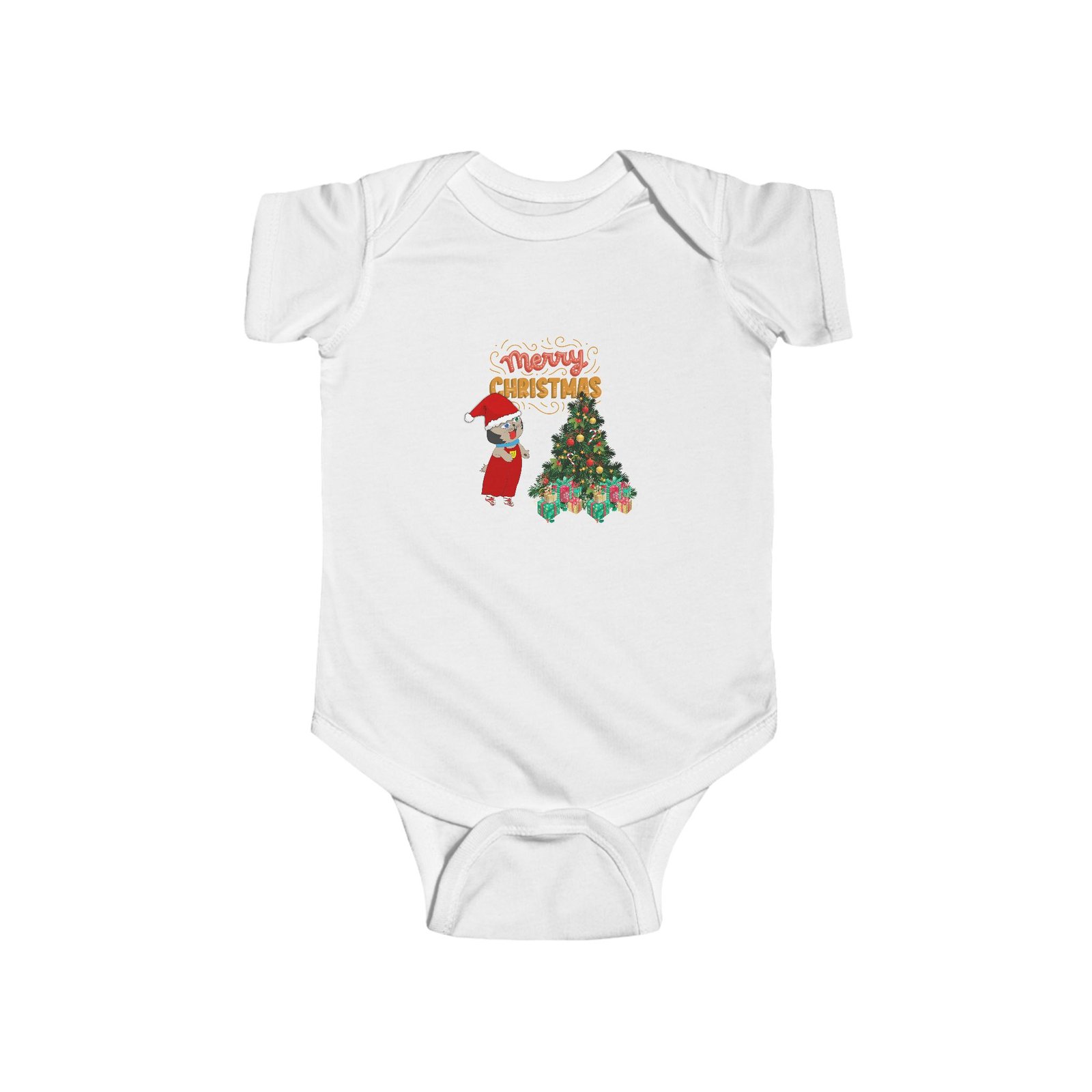Christmas Tree Infant Bodysuit, Holiday Giftbox Onesie, Nekko’s Christmas Baby Outfit, Merry Christmas Romper, Xmas Baby Clothes, Festive