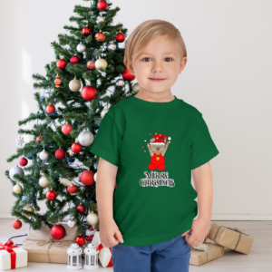 Toddler Short Sleeve Tee - Nekko's Christmas, happy, festive, holiday shirt, kids gift