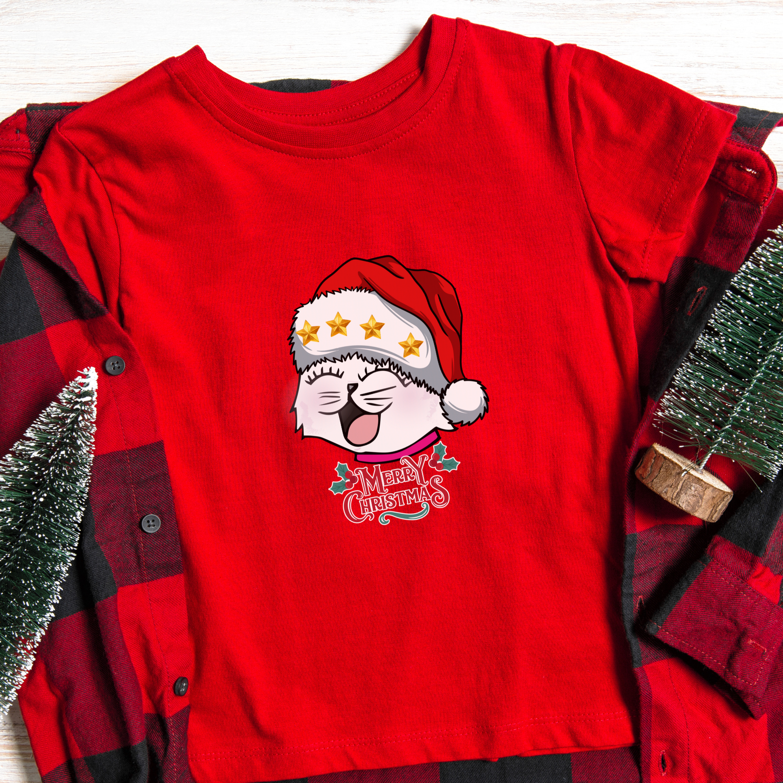 Toddler Short Sleeve Tee – Missy Christmas, happy, festive, holiday shirt, kids gift