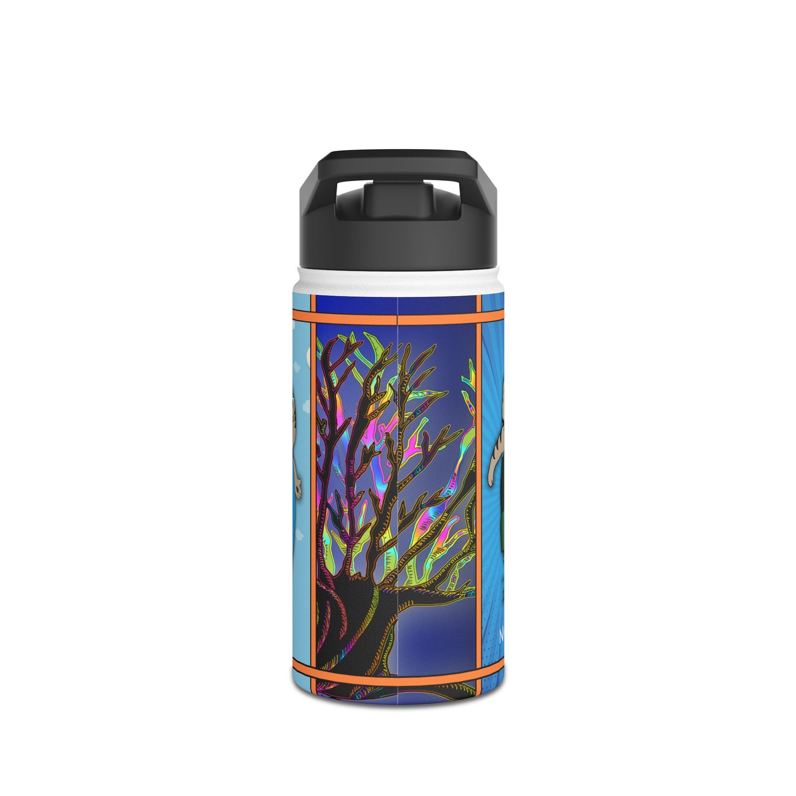 Stainless Steel Water Bottle, Standard Lid, THERMO NEKKO, Back to School With Nekko