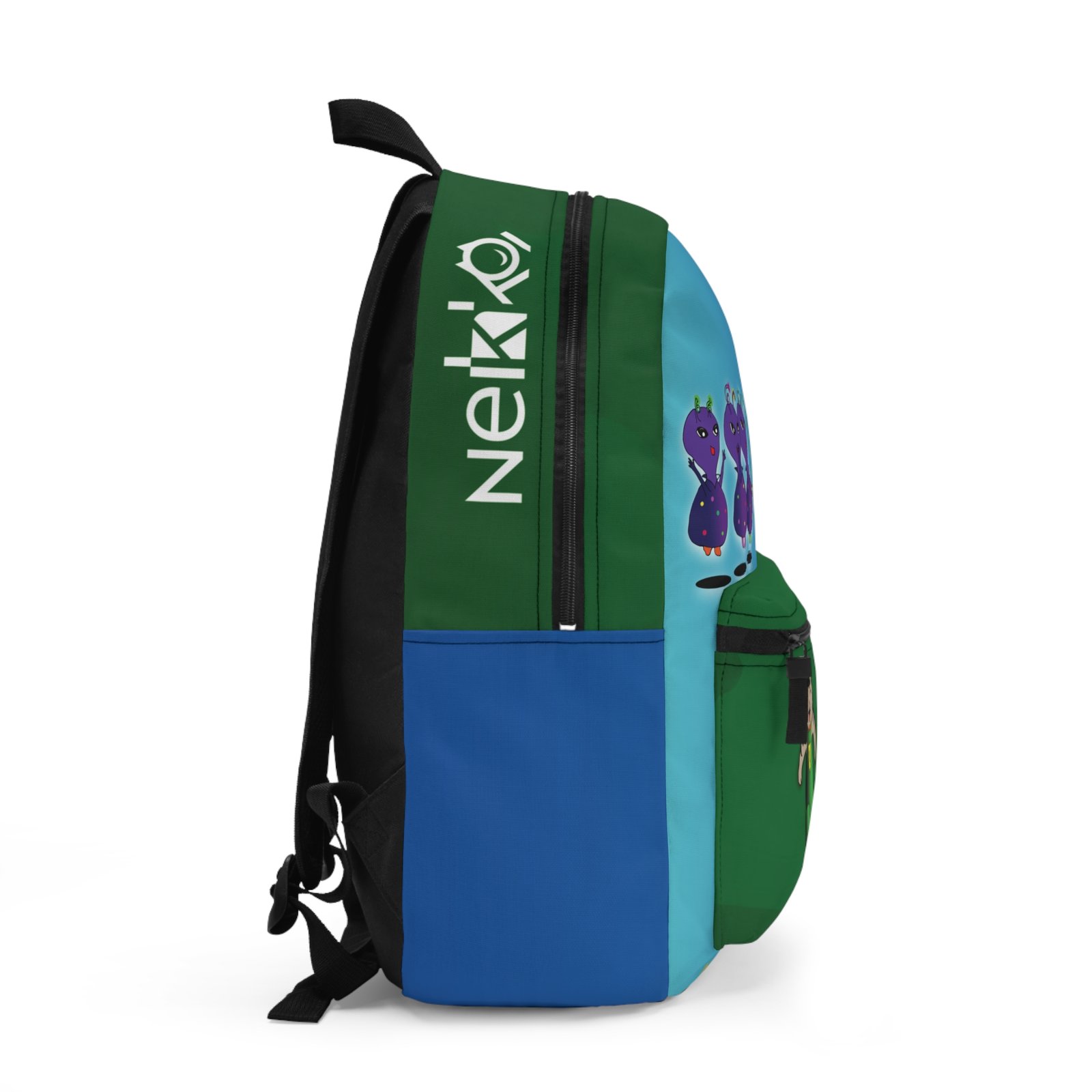 Customized Name, Back to School hit Nekko, Nekko School bag, mochila para la escuela con imágenes del cuento de nekko, nombre personalizado