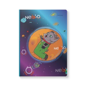 Nekko Softcover Journal (with Inside Prints)Cuaderno de Los Jupitianos: Cuaderno Creativo de Nekko – Ideal para Notas y Dibujo con Afirmaciones Positivas