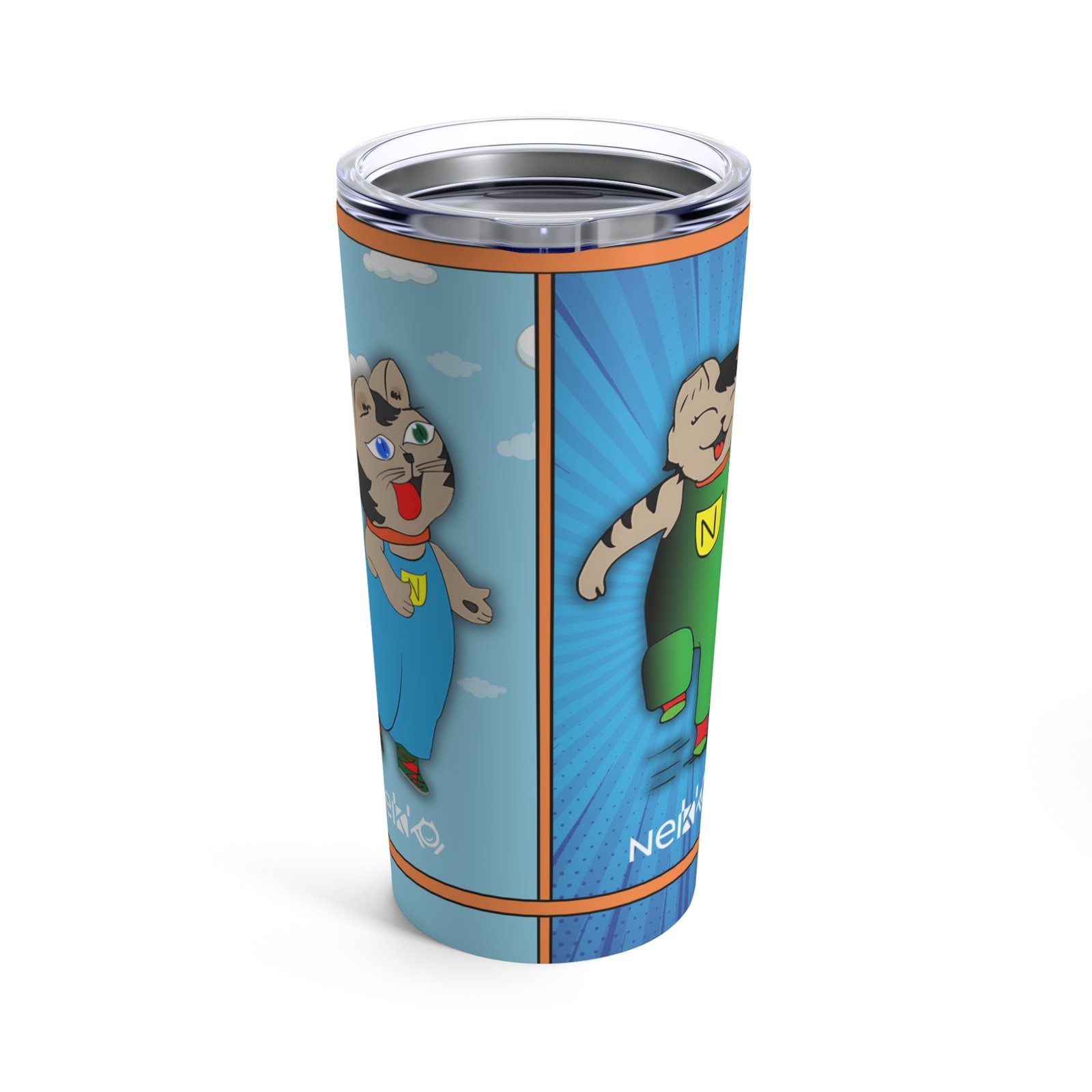 Tumbler 20oz, Back to School With Nekko