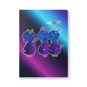 The Jupitians Softcover Journal (with Inside Prints)Cuaderno de Los Jupitianos: Cuaderno Creativo de Nekko – Ideal para Notas y Dibujo con Afirmaciones Positivas